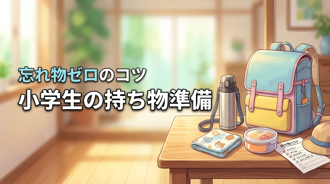 小学生のお出かけで忘れ物したくない!親の負担を減らす持ち物準備のコツとは?