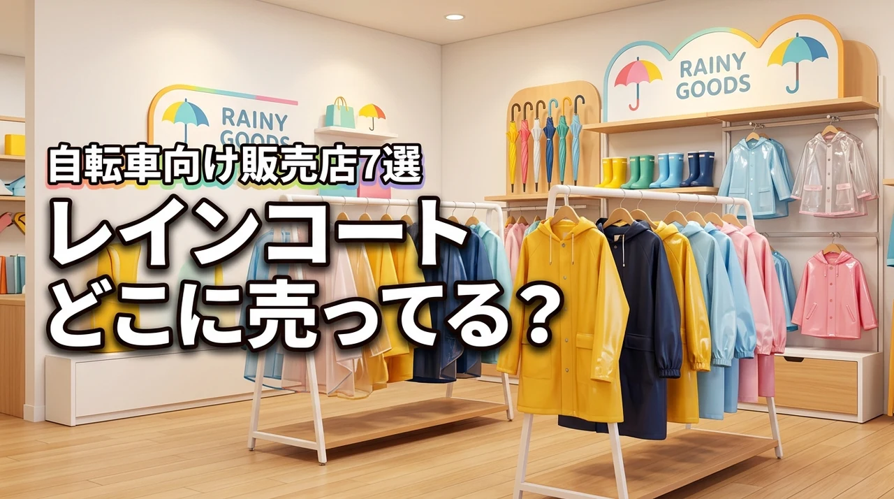 レインコートはどこに売ってる？おすすめの販売店7選と自転車で使うメリット